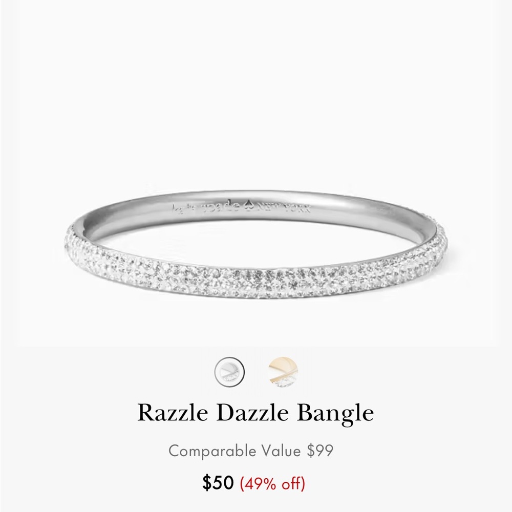 NWT Kate Spade Razzle Dazzle Sparkle Bangle